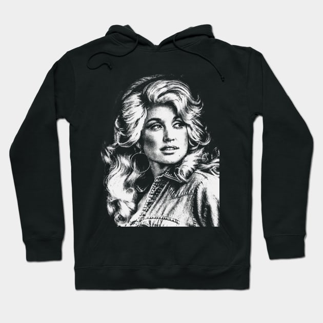 Dolly Parton Hoodie by Riso Art